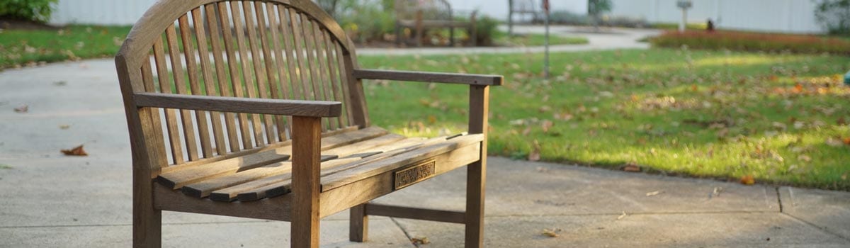 bench outside of mhco