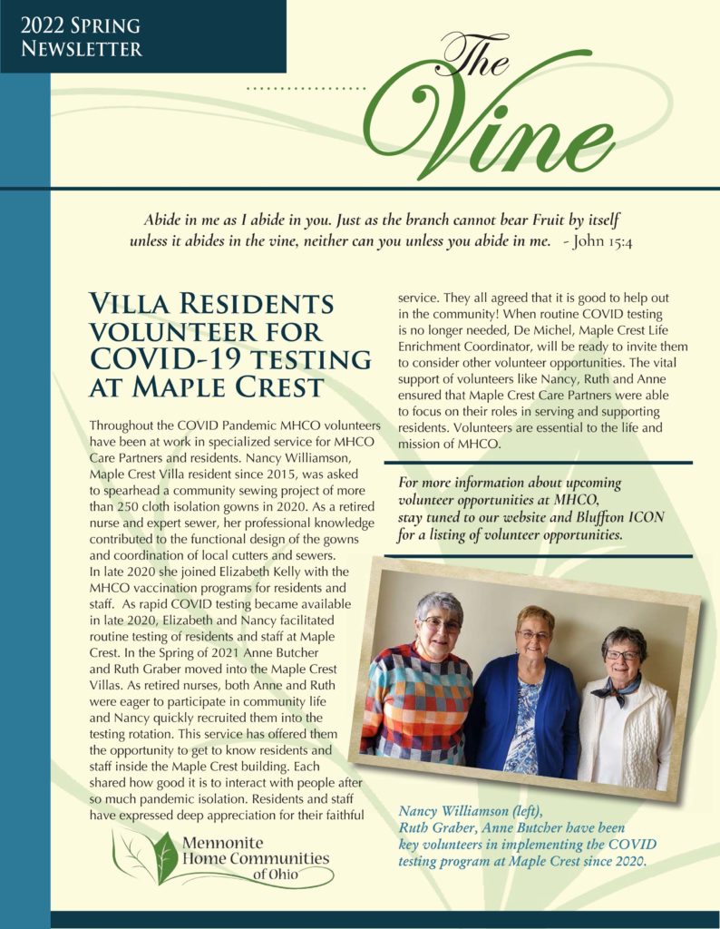 Spring 2022 Issue of the Vine Now Available!